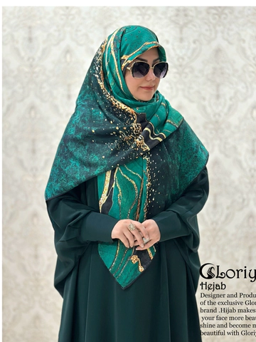عبا گلوریا رنگ سبز زمردی
