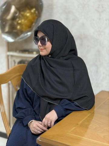 روسری کرپ نخ یا کریشه نخ