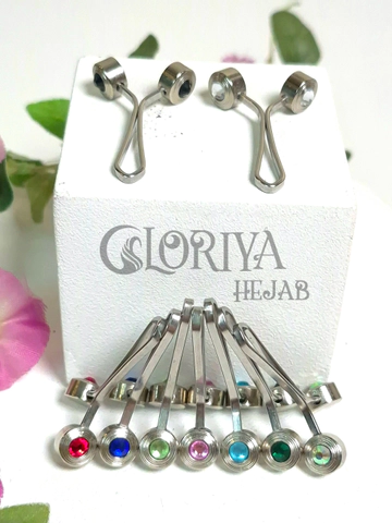 گیره ساده نگیندار استیل 2
