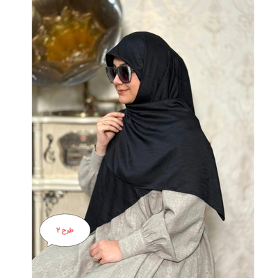 روسری مشکی ژاکارد