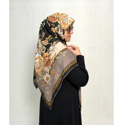 روسری نخی فوق اعلا طرح طوبی