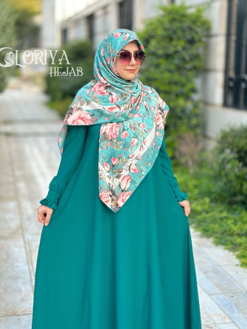 عبا حانیه رنگ سبز زمردی روشن