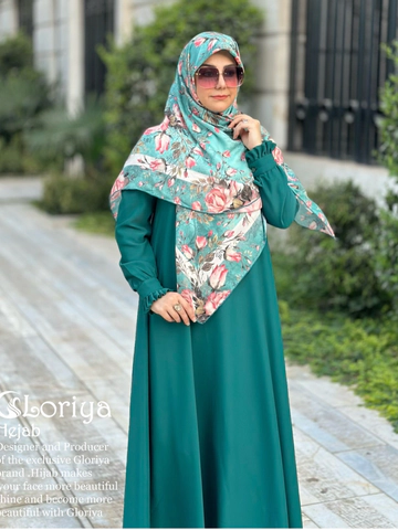 عبا حانیه رنگ سبز زمردی روشن