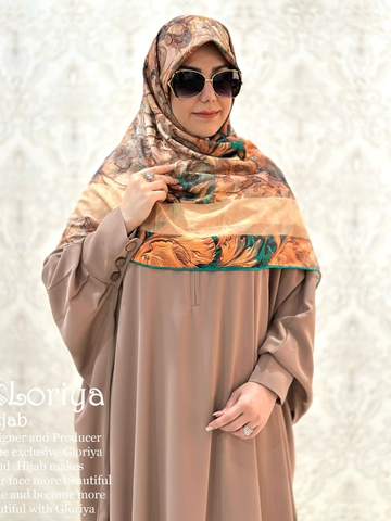 عبا گلوریا رنگ نسکافه ای روشن