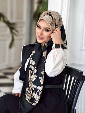 روسری ابریشم توییل مجلسی