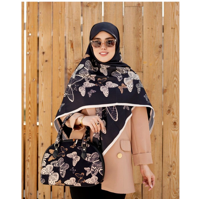 ست کیف نیم دایره و روسری
