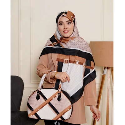 ست کیف نیم دایره و روسری