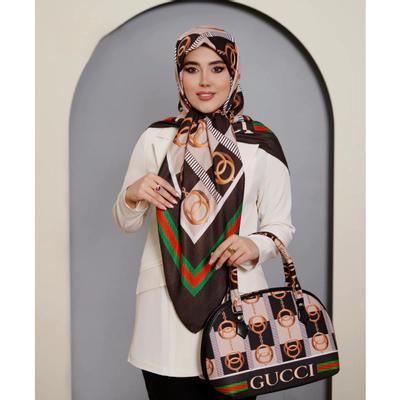ست کیف نیم دایره و روسری