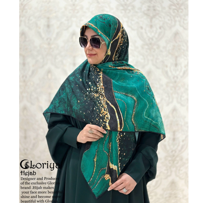 روسری نخ ترک اعلا طرح سنگ