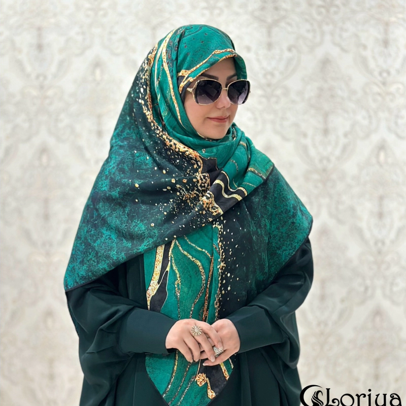 روسری نخ ترک اعلا طرح سنگ