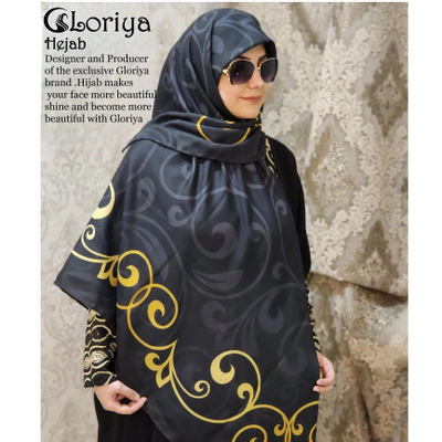 روسری سوپر نخ اعلا طرح کاملیا