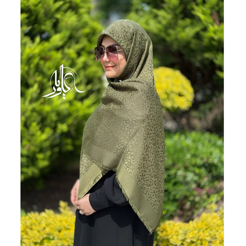 روسری نخ ابریشم ژاکارد اقتصادی