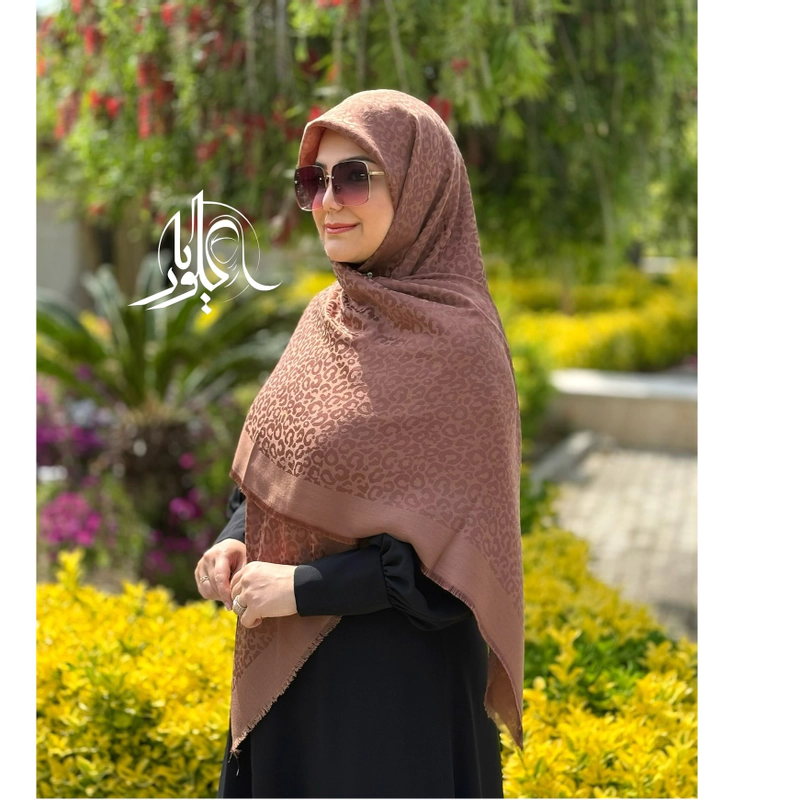 روسری نخ ابریشم ژاکارد اقتصادی