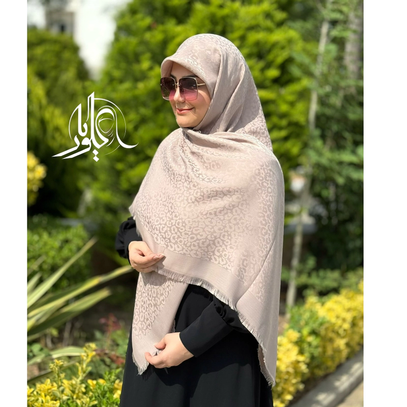 روسری نخ ابریشم ژاکارد اقتصادی