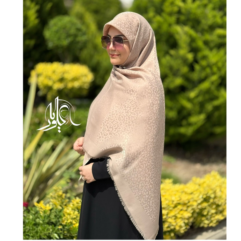 روسری نخ ابریشم ژاکارد اقتصادی