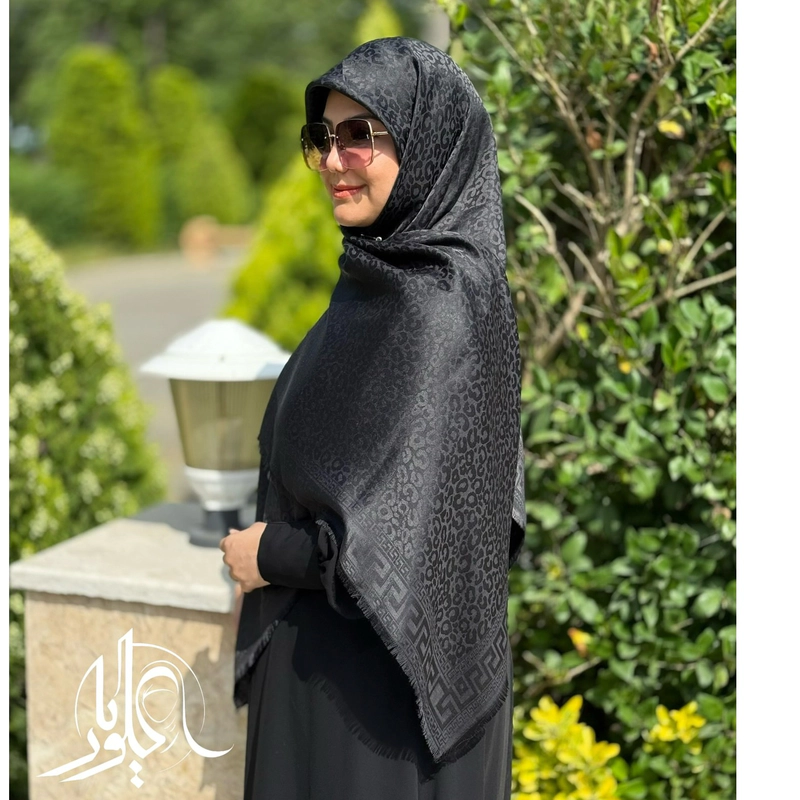 روسری نخ ابریشم ژاکارد اقتصادی