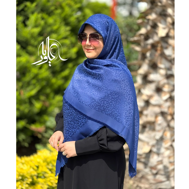 روسری نخ ابریشم ژاکارد اقتصادی