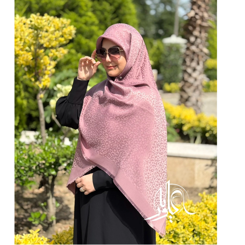 روسری نخ ابریشم ژاکارد اقتصادی