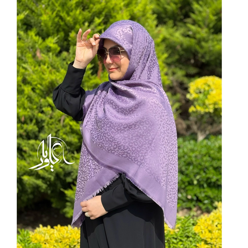 روسری نخ ابریشم ژاکارد اقتصادی