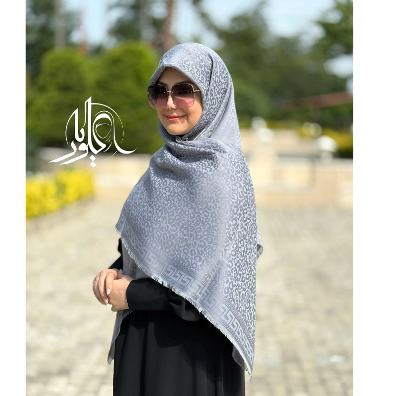 روسری نخ ابریشم ژاکارد اقتصادی