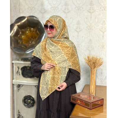 روسری نخی فوق اعلا طرح ملکه