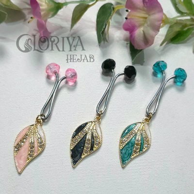 گیره آویزدار مجلسی طرح برگ