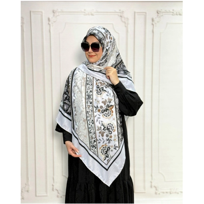 روسری نخی فوق اعلا طرح روناک