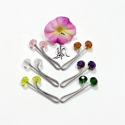 گیره روسری ساده کریستالی لبنانی