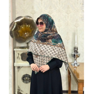 روسری نخ ترک اعلا طرح پوست ماری