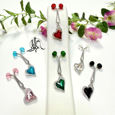 گیره آویزدار مجلسی طرح قلب