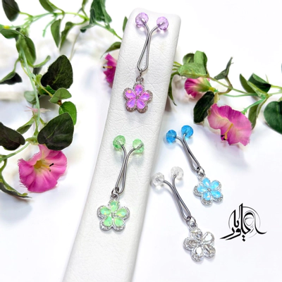 گیره آویزدار مجلسی طرح گل