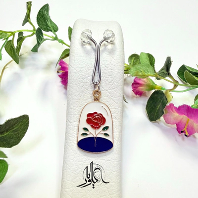 گیره آویزدار طرح گل جاودان