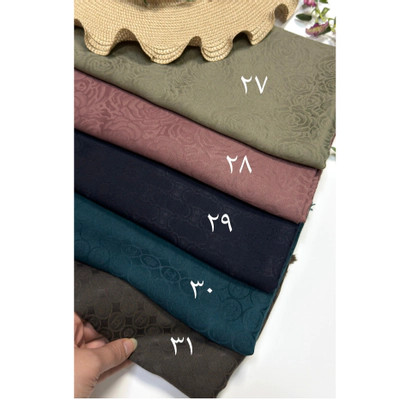 روسری نخ ابریشم ژاکارد اقتصادی طرح بندی