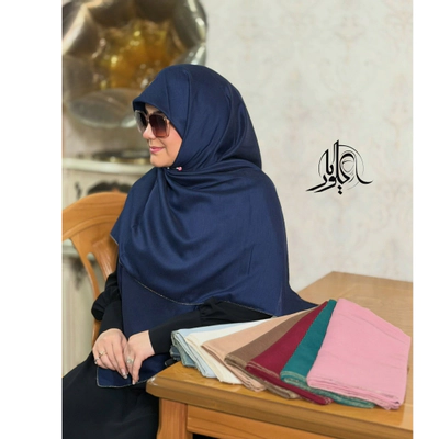 روسری نخی تکرنگ