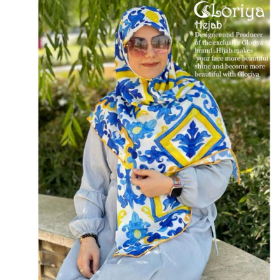 روسری سوپر نخ اعلا طرح اسلیمی سنتی