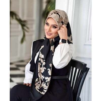 روسری ابریشم توییل مجلسی
